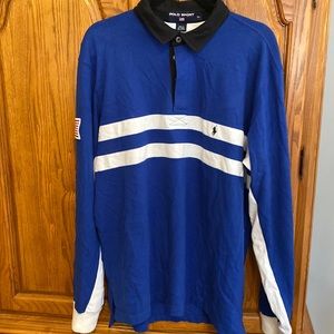 EUC Vintage Ralph Lauren Polo Sport Rugby long sleeved shirt size XL
